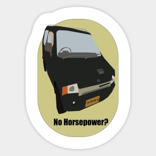 No Horsepower? Sticker